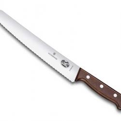 BEL2226 COUTEAU DE PATISSIER VICTORINOX LAME CRANTEE 22CM INOX MANCHE ERABLE NEUF