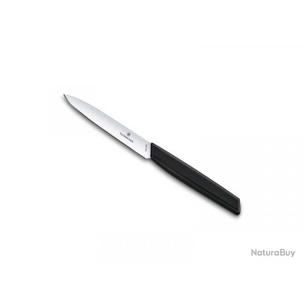 BEL2229 LOT DE 16 COUTEAUX OFFICE VICTORINOX LAME 10CM INOX MANCHE POLYPROPYLENE NOIR NEUF