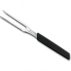 BEL2234 FOURCHETTE A DECOUPER VICTORINOX LAME 15CM INOX MANCHE POLYPROPYLENE NOIR NEUF