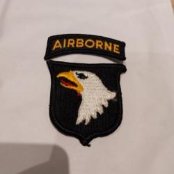 Patch armée us 101st AIRBORNE DIVISION tab AIRBORNE ORIGINAL