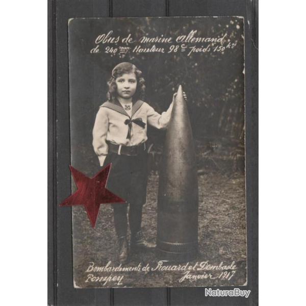 CPA - Bombardement de FROUARD et DOMBASLE POMPEY Janvier 1917 Obus de Marine Al N785