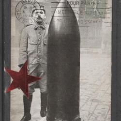 CPA -guerre musée de l'armée campagne 1914 1916 obus de 420 tombé environs verdun N°793