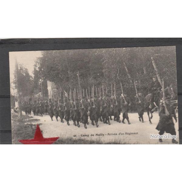 CPA - Militaria - 64. Camp de Mailly - Arrive d'un Rgiment N858