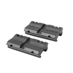 Lot de 2 adaptateurs pour rails 11 mm vers Picatinny