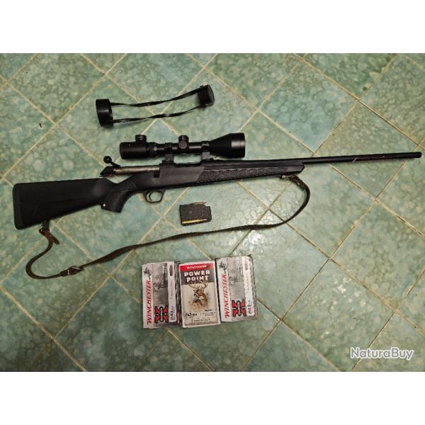 CARABINE 243 WINCHESTER XPR + LUNETTE D'AFFUT/APPROCHE + MUNITIONS