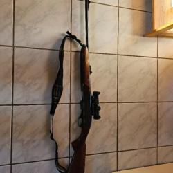 Carabine semi-automatique REMINGTON 7400 cal. 280 REM avec point rouge et balles