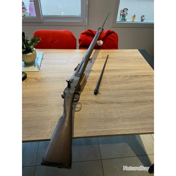 fusil LEBEL 1886 M93 avec baonnette