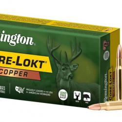 1 BOITE DE 20 BALLES REMINGTON CORE LOKT COPPER CAL 30 06 150GR