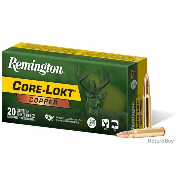 1 BOITE DE 20 BALLES REMINGTON CORE LOKT COPPER CAL 30 06 150GR