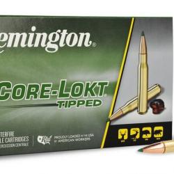 1 BOITE DE 20 BALLES REMINGTON CORE LOKT TIPPED CAL 30 06 180GR