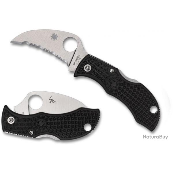 Couteau Spyderco Manbub Lame Hawkbill Serr VG10 Manche FRN Made Japan SCMBKHBS