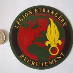 autocollant légion étrangère recrutement collection militaire