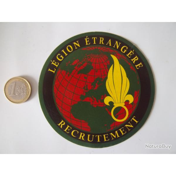 autocollant lgion trangre recrutement collection militaire