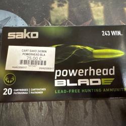 Sako Powerhead Blade 243win 5,2g 80gr tipped expanding Cooper