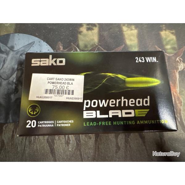 Sako Powerhead Blade 243win 5,2g 80gr tipped expanding Cooper