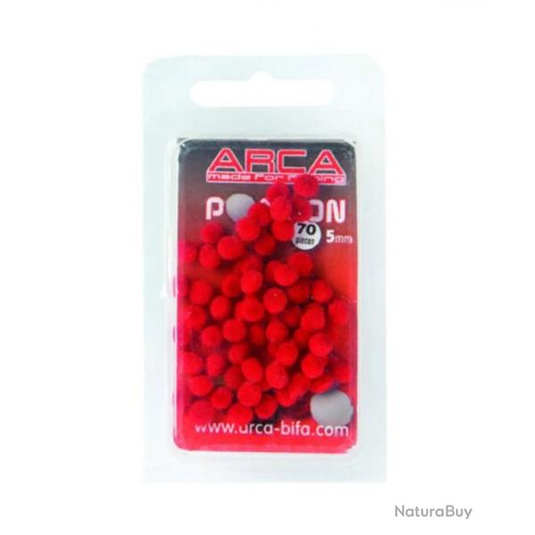 ARCA SCHE ARTIFICIEL POMPON 5MM ARCA Rouge