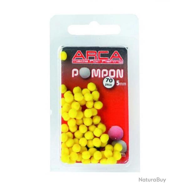 ARCA SCHE ARTIFICIEL POMPON 5MM ARCA Jaune