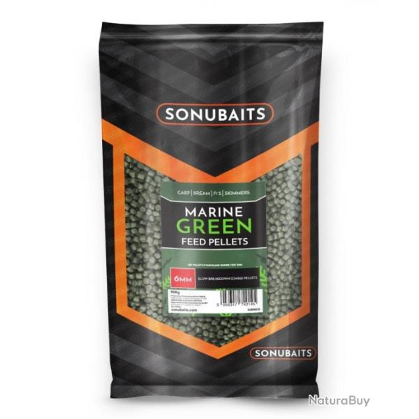 SONUBAITS FEED PELLETS MARINE GREEN 900GR SONUBAITS 4mm