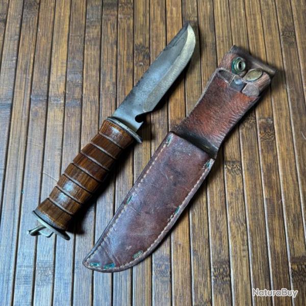 PAS COURANT POIGNARD DE COMBAT U.S EG WATERMAN  KNIFE WW2 39-45