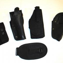 3 holsters tactiques -1 bretelle Ar15-1 porte chargeurs-1 filet