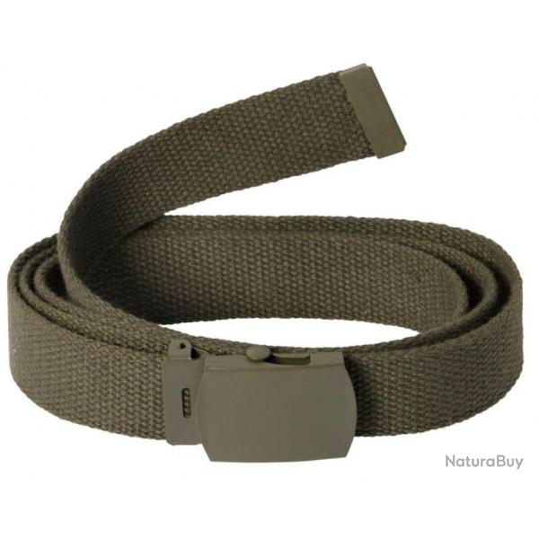 Ceinture toile unie kaki PERCUSSION