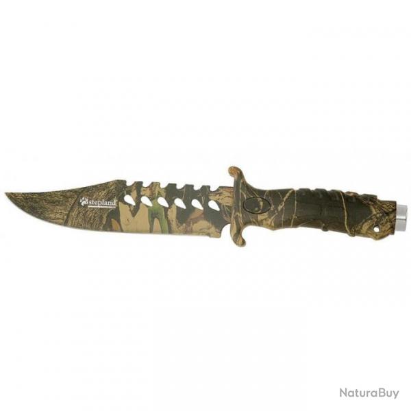 PROMOTION ! Couteau camo lame 15.5 cm Stepland