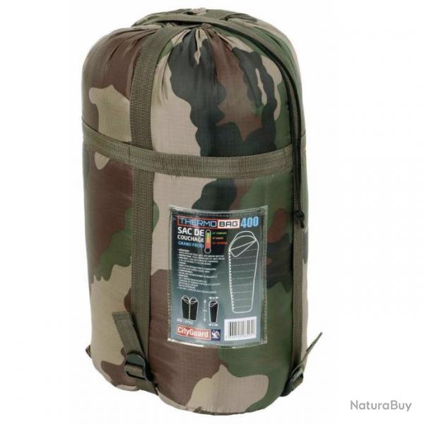 PROMOTION ! Sac De Couchage ThermoBag 400 Grand Froid Camo CE Cityguard