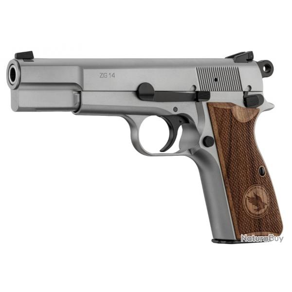 Pistolet TISAS ZIG14 cal 9X19 mm Stainless Neuf