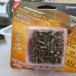 boite complete de 125 plombs penetrators 2 en 4.5mm crosman haute perforation