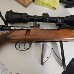 Carabine à verrou de type mauser 98k avec lunettes bushnell et balles 270 win