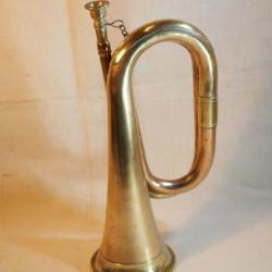 AUTHENTIQUE Rare bugle de l'armée britannique de la première guerre mondiale WWI ref SDB24CUI002