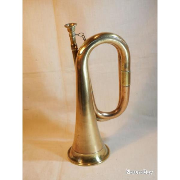 AUTHENTIQUE Rare bugle de l'arme britannique de la premire guerre mondiale WWI ref SDB24CUI002