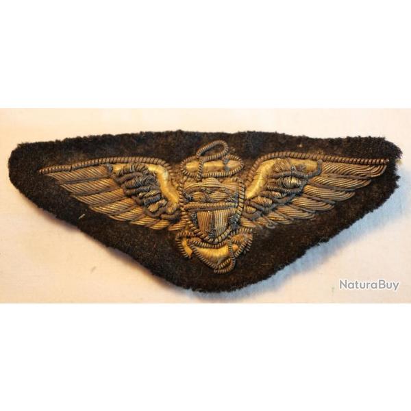 USA aronavale - Brevet d'aviateur Badge Aviator United States Navy  WWII - ref SDC24INS022