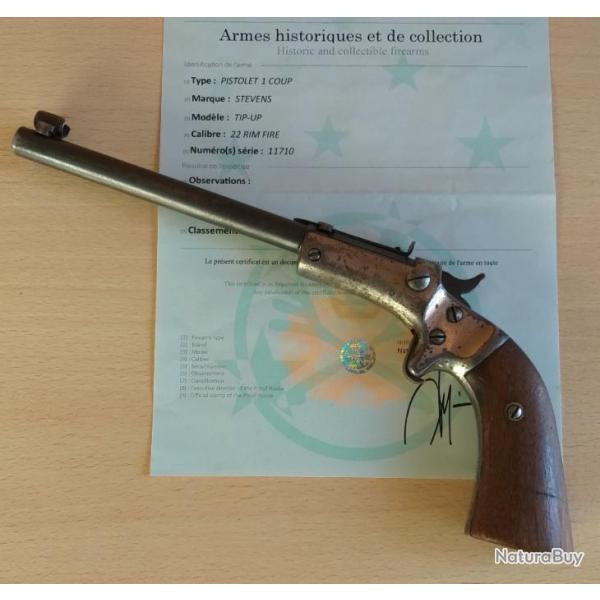 Pistolet  STEVENS calibre 22