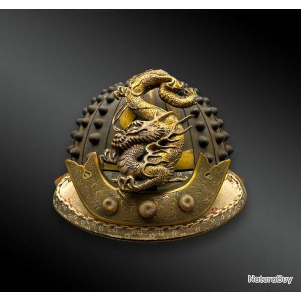 CASQUE de POMPIER appel Kaji Kabuto de type Hoshi - Japon - Priode Edo (1603-1868)