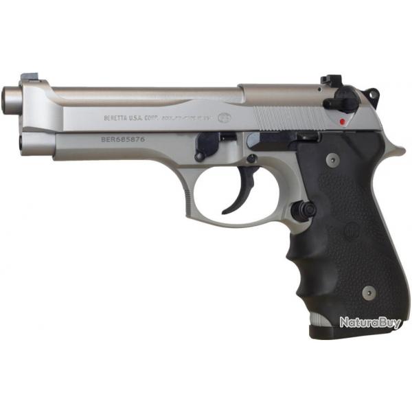 Pistolet BERETTA M9 92FS 9x19 BRIGADIER INOX 2-15 COUPS J92F560M