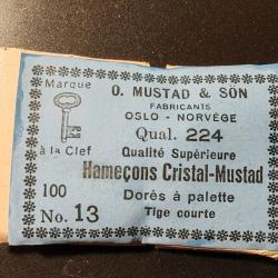 HameçonsCristal  Mustad n°13 par 100