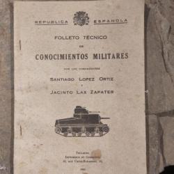 Manuel militaire pour commandant espagnol, 1945