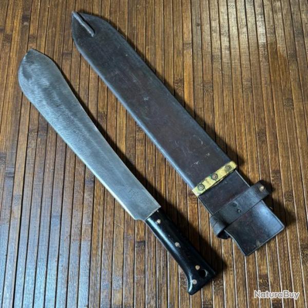 MACHETTE LEGITIMUS COLLINS & CO U.S RGLEMENTAIRE DAT DANS SON FOURREAU 1940 WW2