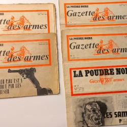 Lot de 5 "la poudre noire gazette des armes"