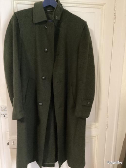 Loden Manteau Droit Vert Manteau Loden Luxe Des Années 90