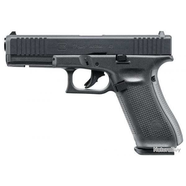 Pistolet CO2 Glock 17 Gen5 T4E noir Cal.43 livr en mallette Umarex