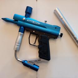 PACK LANCEUR PAINTBALL TYPE PISTOLET BLEU VEXOR