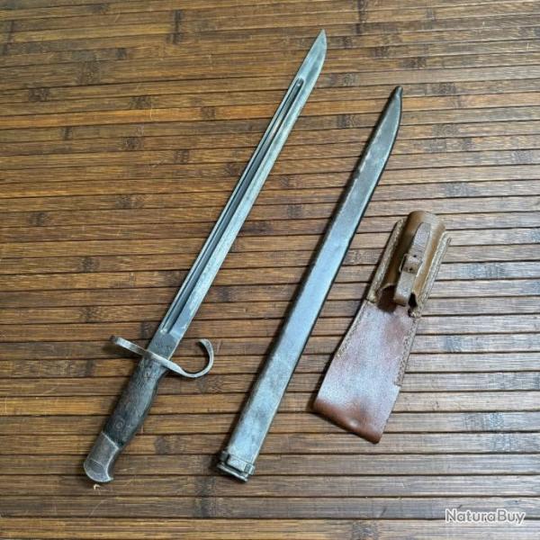 BAONNETTE ARISAKA MOD 30 JIDOSHOKU   SEISAKUSHO DE L'ARME IMPRIAL JAPONAISE AVEC SON FOURREAU