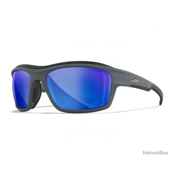 LUNETTES OZONE CAPTIVATE BLUE MIRROR MATTE GREY FRAME (CCOZN09)