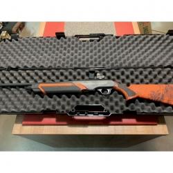 Carabine a pompe ARTTECH PRIMA XP camo orange cal 30.06 avec point rouge leupold delta point malette