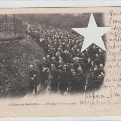 CPA - ECOLE DE SAINT CYR ATTENDANT LE CRAMPTON  N°574