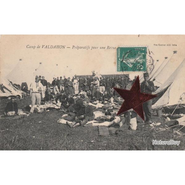 CPA  -Camp du VALDAHON - Prparatifs pour une revue  N693