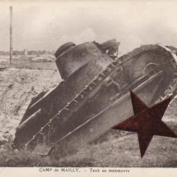 CPA -CAMP DE MAILLY - Tank en manoeuvre N°687