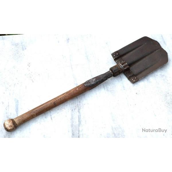 ARME ALLEMANDE - pelle allemande pliante Klappspaten modle 1938 WWII NORMANDIE 44 ref SLO22PLI002